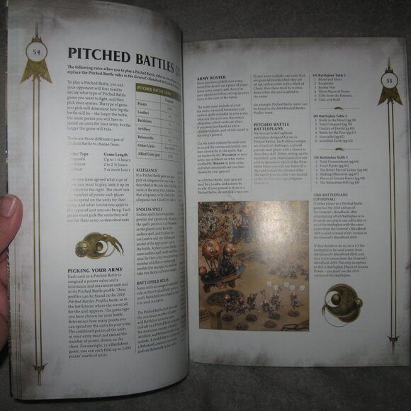 Warhammer Softcover Book 40,000 40K Age of Sigmar General's Handbook 2019 2409A6 - Picture 7 of 8